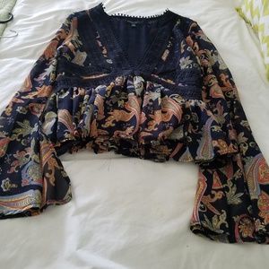 Romeo & Juliet Couture Flowy Crop Top